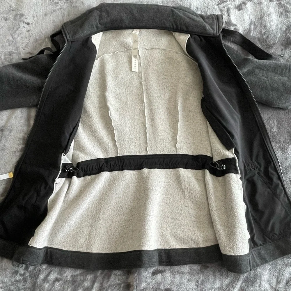 LULULEMON & Go Take Off Fleece Jacket Zip Up Gray Size  4 - Picture 14 of 14
